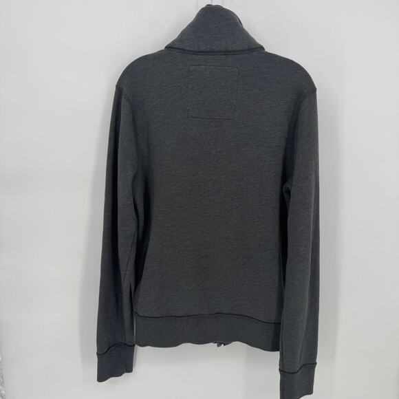 Vintage Hollister Women's Gray Full Zip Fleece Lined Hoodie Jacket Size L - Picture 5 of 10